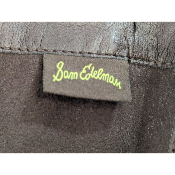 Sam Edelman Knee High Leather Boots Zip-Up Low Heel Women's US Size 9.5 - Picture 15 of 16